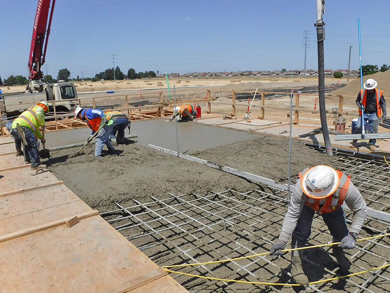Pouring Concrete Slabs Foundations Services